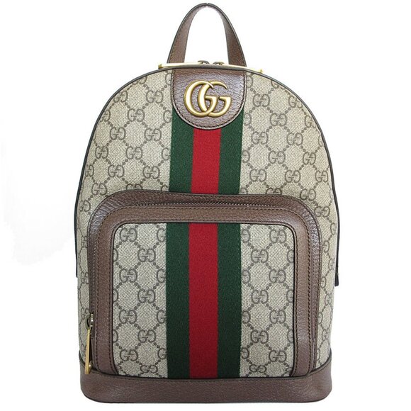 GUCCI Brown GG Marmont Backpack - Picture 1 of 5